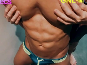 Big pecs and worship for Asian hunk
