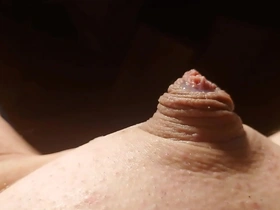 My petite, flaccid phallus barely manages to climax with ejaculation.