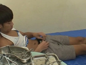 Twink gets his tight hole drilled by the doctor