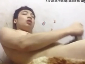 Huge dildo purchased for intense gay sex session