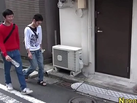 Young Asian boy enjoys gay sex with handjob and anal in HD video.